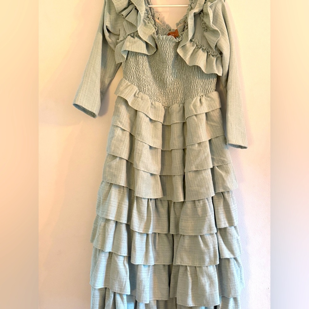 JessaKae Collection Light Blue Whimsy Dress Large